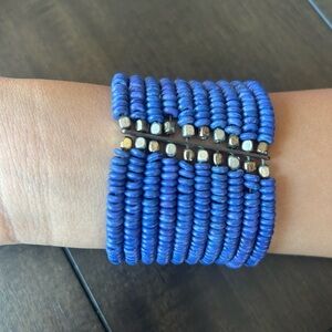 Blue Beaded Bracelet